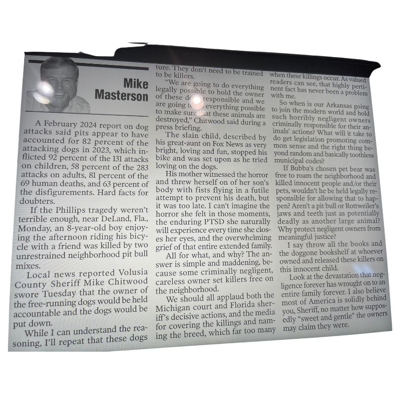 mike masterson article